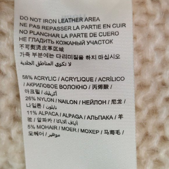 SUPERDRY Women's Beige Alpaca Blend Tunic Style Sweater - Size Small - Picture 5 of 6